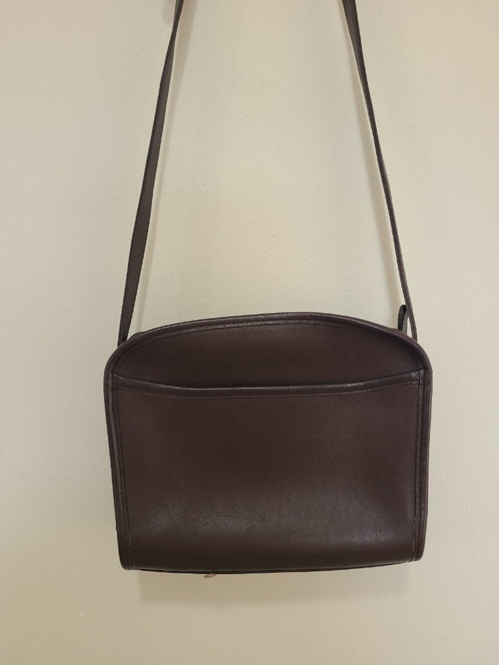 Vintage COACH Metropolis Crossbody Purse Bag 9087 Brown Leather Hangtag